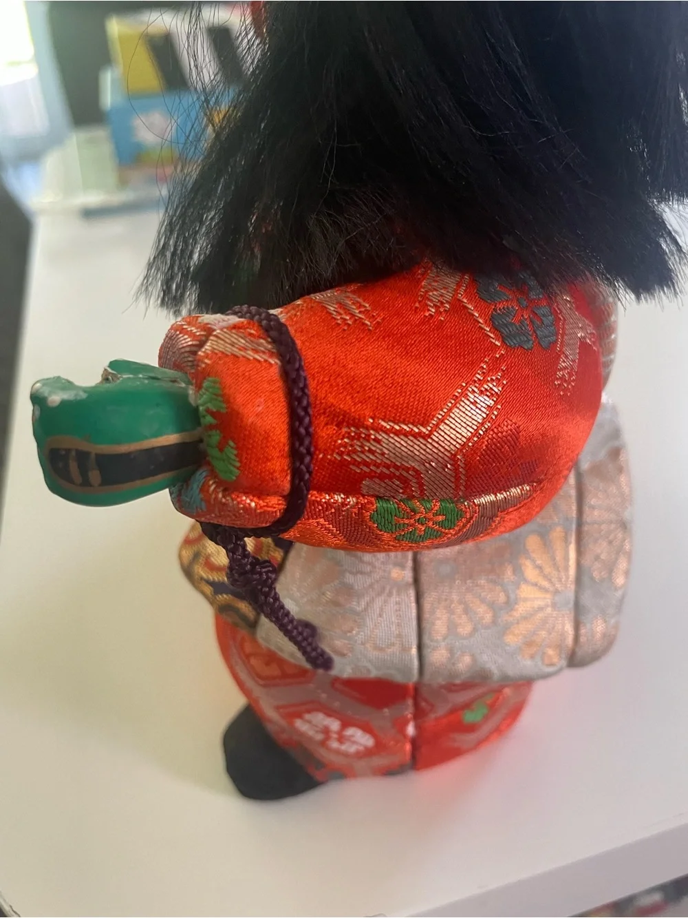 Traditional Japanese Doll in Red and Gold - Kids Toys